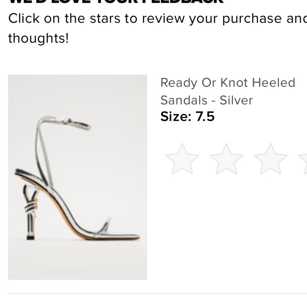 Heeled Sandals - Silver